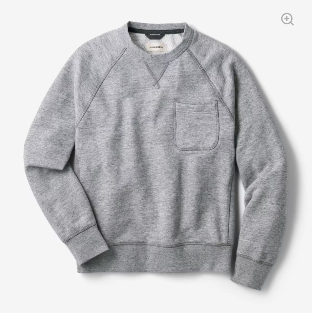 NWT Vintage Inspired Gray Men's Crew Sweatshirt